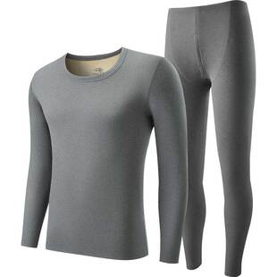 雅鹿中老年人保暖内衣女士加绒加厚男士秋衣秋裤套装爸爸妈妈冬季