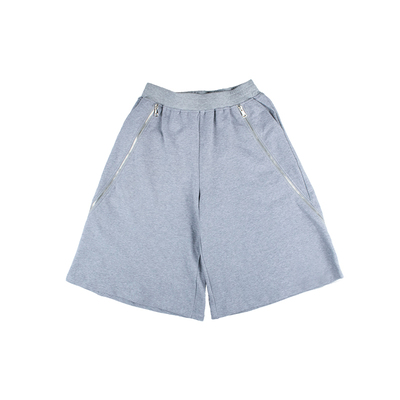 oversize拉链纯棉宽松廓形休闲裤