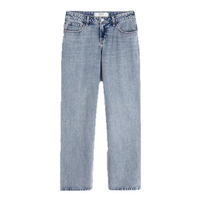 Hollister美式低腰直筒牛仔裤