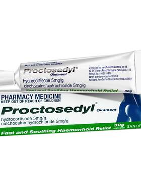 Proctosedyl痔疮膏*30g乳膏原装官方止痒澳洲药膏软膏进口正品