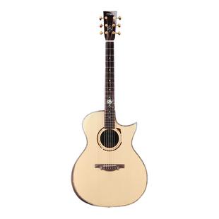 TYMA泰玛星海岸吉他北美3A级云衫木全单吉他41寸民谣吉他老师推荐