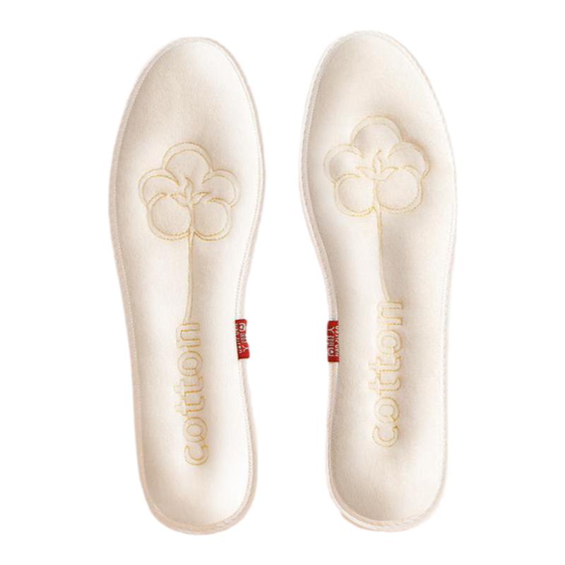 冬季棉花刺绣加厚保暖鞋垫
