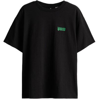 【Wicked & H&M合作系列】女装T恤春季印花圆领短袖1251342