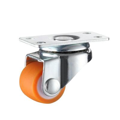 静音0.8英寸橡胶万向轮小滑轮