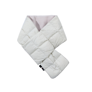 RESTICK POLARTEC摇粒绒750蓬90白鹅绒围巾双面轻暖羽绒围脖