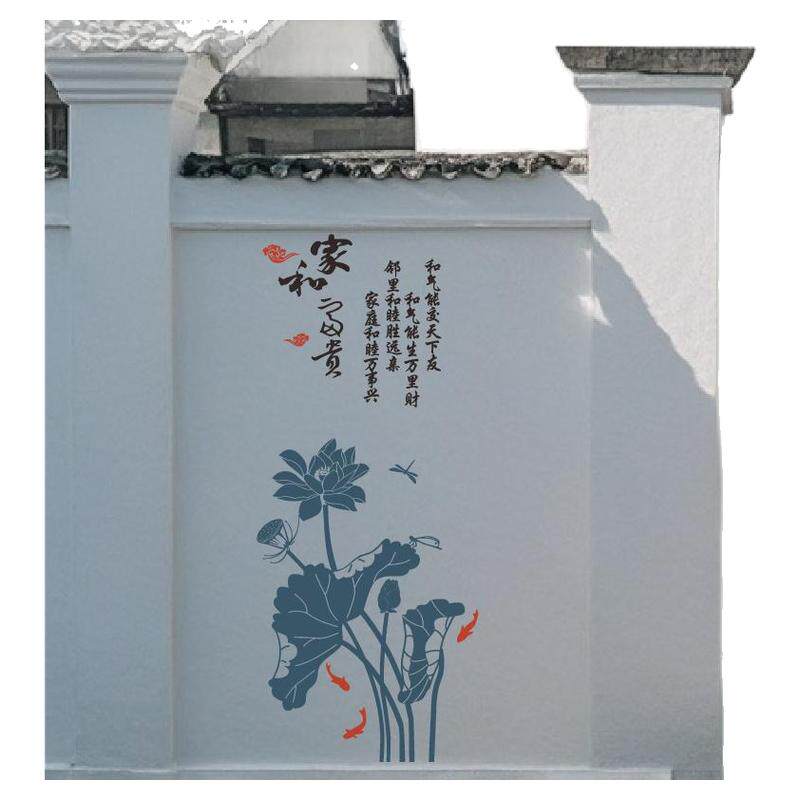 纯手工雕刻版画荷花莲藕装饰
