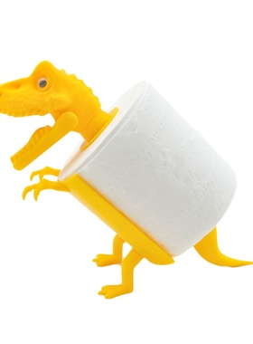 3D打印可爱居家小众恐龙卷纸架免打孔塑料工艺品客厅装饰品摆件