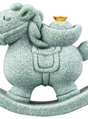 逗兽记青砂石摆件国潮桌面茶宠