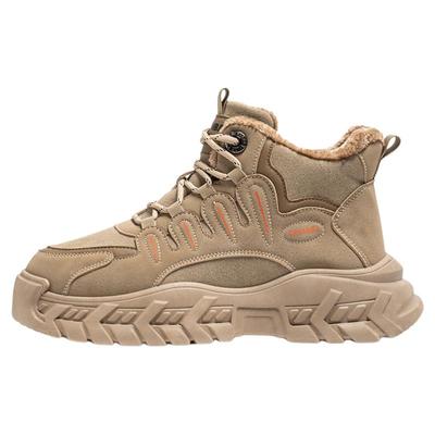 雪地靴男款2025新款冬季工装马丁靴加绒加厚保暖防寒防滑厚底棉鞋