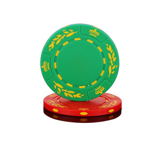 筹码定制做标记0536塑料麻将筹码棋牌室牌片序列号烫金扑克筹码币