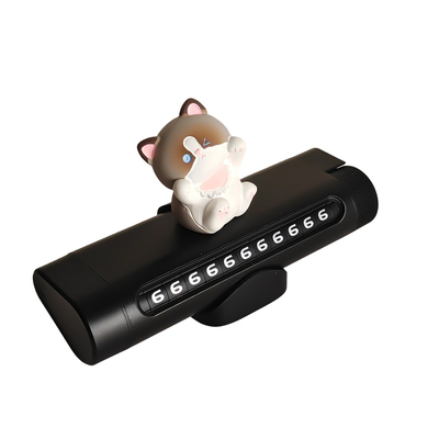 猫咪临时停车电话号码牌破窗器