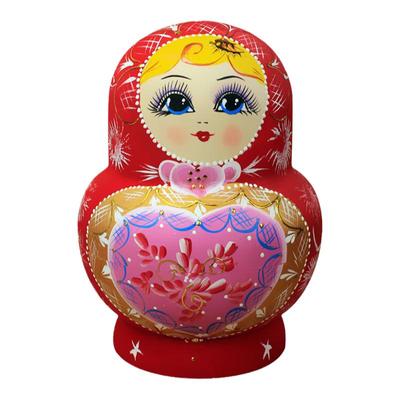 爆款特色15层套娃木质手绘