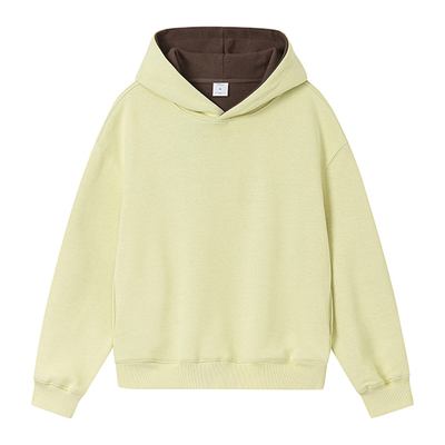 万有引力博物馆 复合空气层纯色连帽卫衣女春秋款宽松中性风上衣K