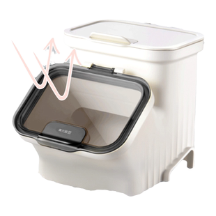 居元素猫粮储存桶狗粮密封防潮收纳箱宠物粮食家用食品级面缸米箱