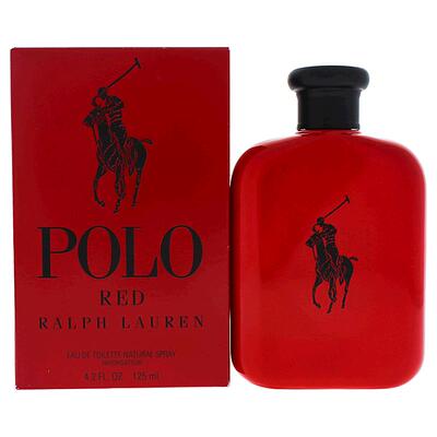 美国直邮RALPHLAUREN拉夫劳伦红色马球男士淡香水辛辣木质调正品