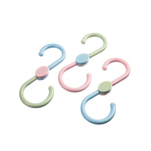 S型厨房塑料挂钩墙壁门后衣橱创意s钩子包包衣架双头可旋转挂勾