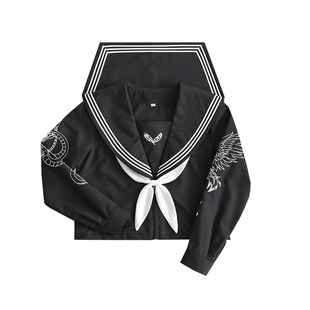 断码【弑罪】花见森正统JK制服长裙大刺绣关东襟中间服不良水手服