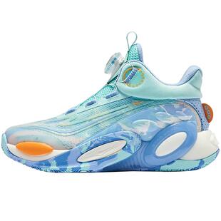 无限鸿星尔克童鞋中大童专业篮球鞋男童运动鞋子旋钮防滑儿童鞋子