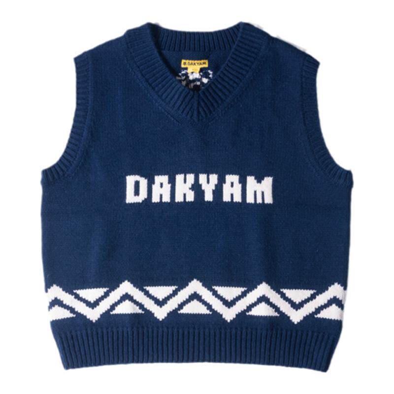 DAKYAM提花编织复古马甲