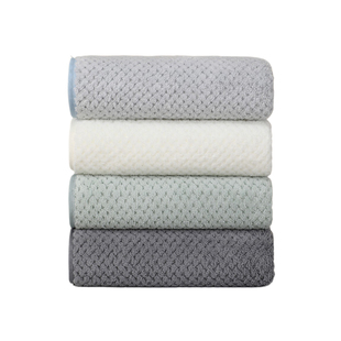 图强A类抗菌珊瑚绒浴巾比纯棉吸水柔软速干成人男女情侣洗澡浴巾