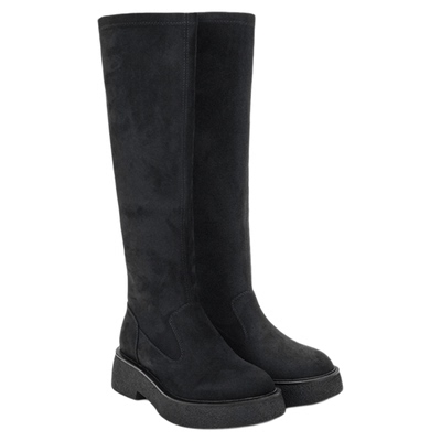 SGIRL TWTW秋冬时尚厚底百搭瘦瘦靴女高筒骑士长筒靴女修饰腿型