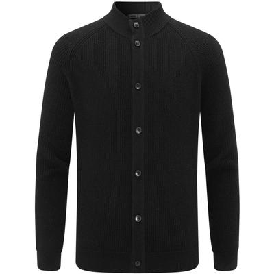 【羊毛羊绒抗菌】EMZ鄂尔多斯秋冬老钱风加厚半拉链针织衫毛衣男