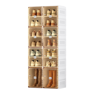 蚂蚁盒子鞋架宿舍家用多层收纳防尘大容量简约现代储物柜轻奢鞋盒