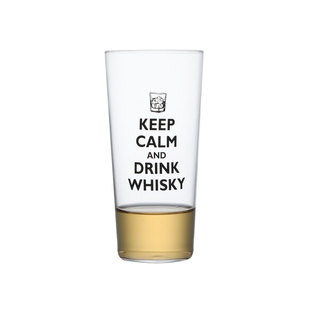 Keep Calm and Drink Whisky威士忌杯酒杯中古薄玻璃highball杯子
