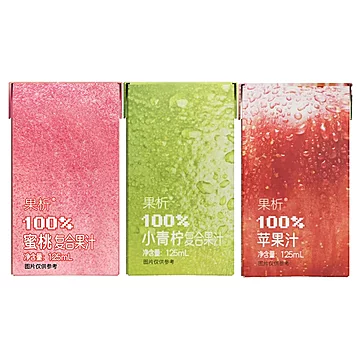 柠檬共和国果析果汁蜜桃水果汁12盒