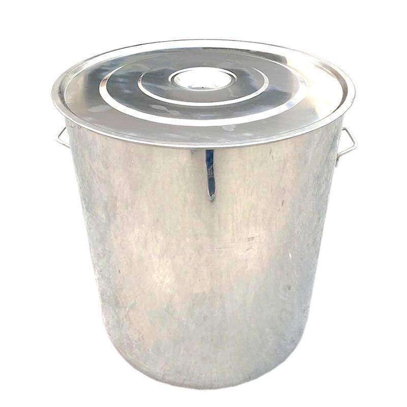 不锈钢大桶加厚带盖支持定做大桶锅70商用带盖圆桶水龙头80cm包邮