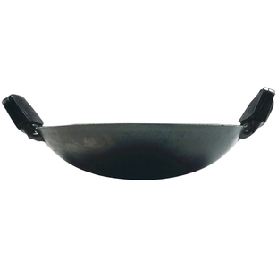 迷你厨房锅具模型 煎饼锅双耳铁锅 娃娃屋配件 微缩食玩锅具