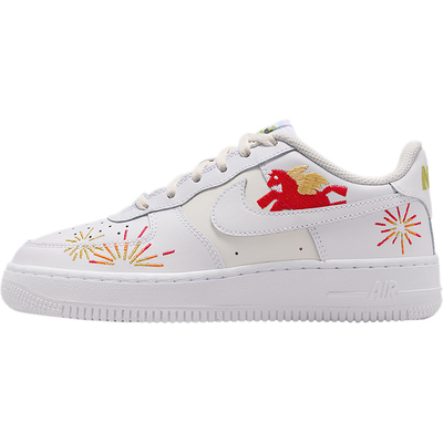 Nike/耐克正品Air Force 1 GS女子大童休闲低帮运动鞋IQ1133-111