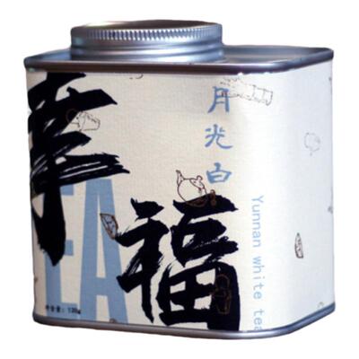 2022年春临沧茶区云县幸福古树茶月光白茶120克龙珠 罐装