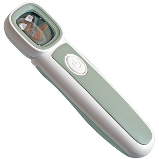 50倍手持放大镜带灯高清玉石文玩物奢侈品邮票银元紫砂壶鉴定专用