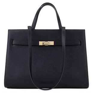 ELLE女包2025新款包包通勤手提公文包时尚大容量女士真皮单肩包