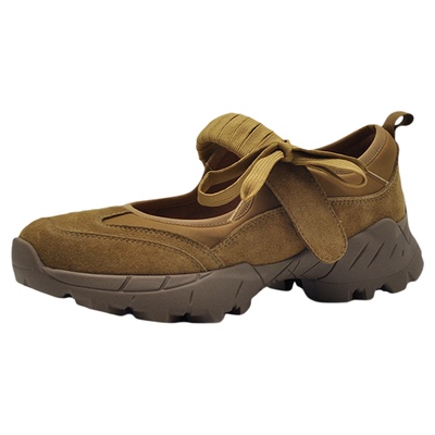 真皮厚底休闲德训鞋玛丽珍