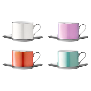 英国LSA 进口手工陶瓷咖啡杯子套装轻奢欧式宝格丽同款马克杯杯碟