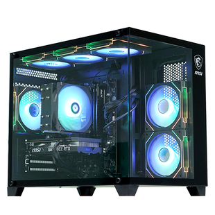 宠粉限定微星全家桶海景房酷睿I5 14490F RTX5060TI显卡电脑主机