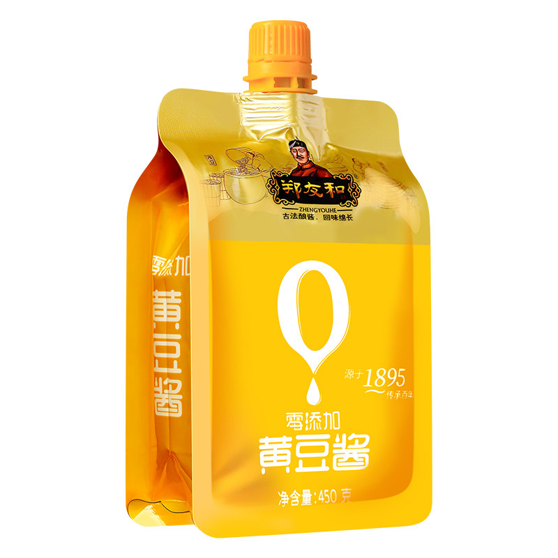郑友和零添加黄豆酱450gX3袋