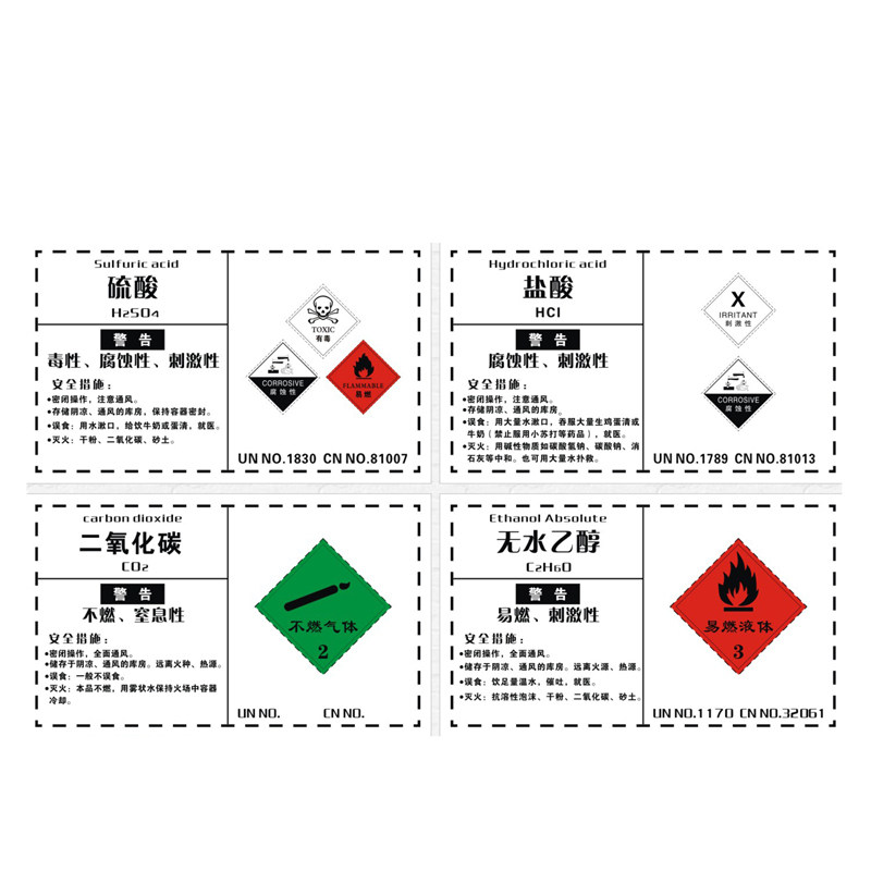 危险化学品标签贴纸警示标语标贴
