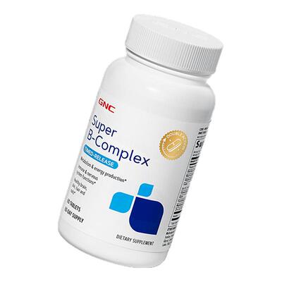 GNC健安喜美国进口复合双层维生素B族60粒成年人维生素b族粒生物