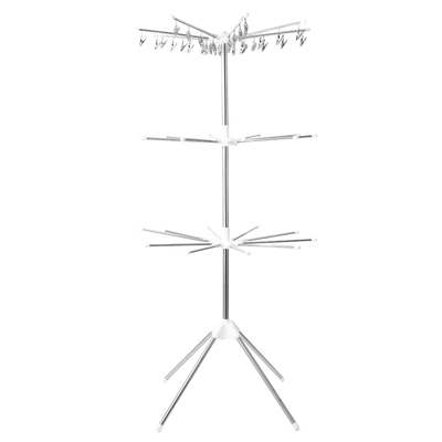 婴儿不锈钢晾衣架落地折叠多功能晒衣神器新生儿童衣架宝宝尿布架