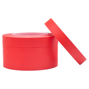 PET复合红色美纹胶纸胶带工业用耐高温200度不易留痕喷涂烤漆喷