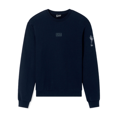 EA7/阿玛尼男士纯棉圆领运动卫衣