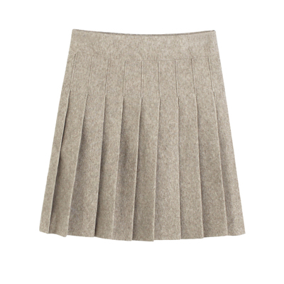 显瘦高腰百褶打底半身裙