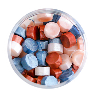 珠光色火漆蜡粒混色火漆印章蜡粒北欧色婚礼贺卡请柬信封封口火漆