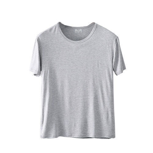 夏季薄款男士莫代尔圆领短袖T恤大码宽松居家休闲半袖背心汗衫