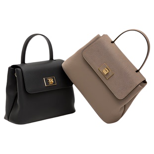 红谷包包女士新款质感真皮单肩手提包上班通勤斜挎手拎包百搭女包