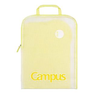 日本kokuyo国誉Campus科目分类袋大开口文件袋半透明简约A4资料试卷收纳袋学生考试拉链式网纱手提官方旗舰店