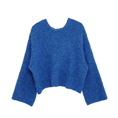 荒荒家连帽松软套头毛衣